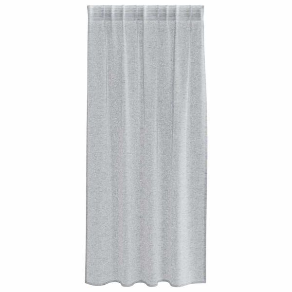 vidaXL Voile aizkaris 2 pcs Tum&scaron;i pelēks 175 x 140 cm Poliesters