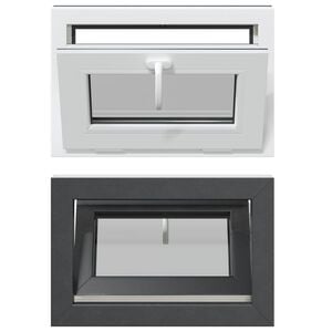 vidaXL Pagraba logs RISOR 60 x 40 cm PVC un stikls