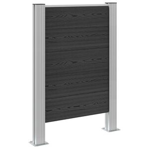 vidaXL Atkritumu tvertnes žogs Pelēka 85 x 12 x 115 cm