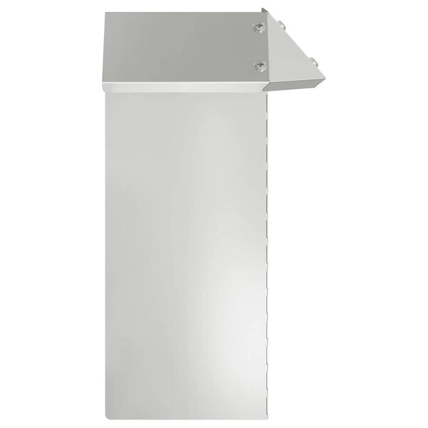 vidaXL Kāpuru žogs 4 pcs Sudraba 13,5 x 13,5 x 25 cm Cinkots tērauds