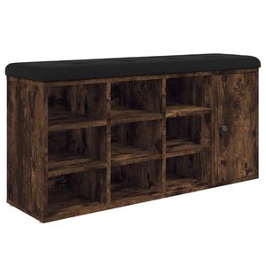 vidaXL apavu skapītis, koka krāsa, 102x32x50 cm, inženierijas koks