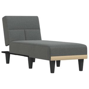 vidaXL atpūtas zvilnis, tum&scaron;i pelēks audums