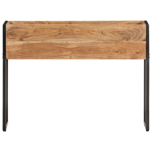 vidaXL dārza puķu kaste, 90x20x68 cm, akācijas masīvkoks