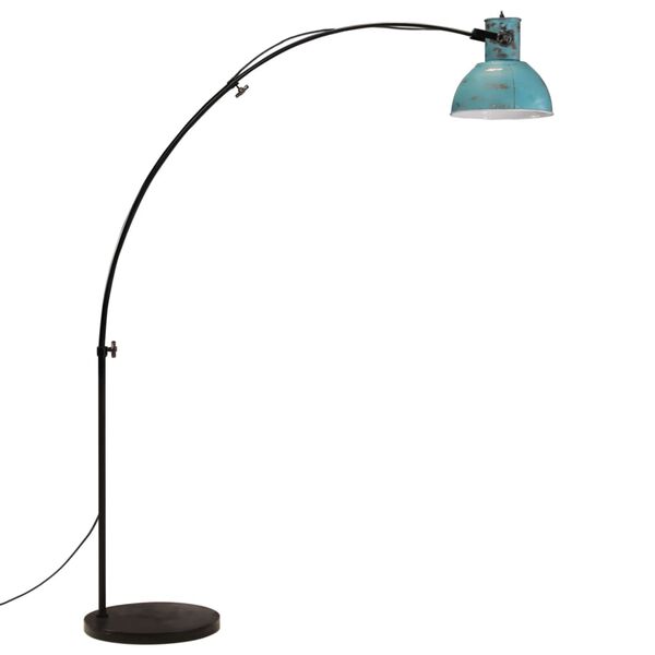 vidaXL grīdas lampa, 25 W, bružāti zila, 150 cm E27