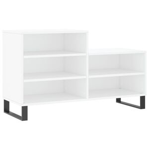 vidaXL apavu plaukts, balts, 102x36x60 cm, inženierijas koks