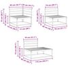 vidaXL Āra dīvānu komplekts 6 Gabals Dabiska Cietā akācijas koks