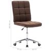 vidaXL virtuves krēsli, 2 gab., brūns audums