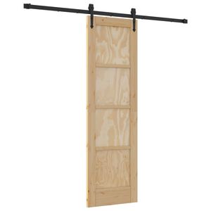 vidaXL Slīdo&scaron;ās durvis ORKDAL 61 x 198,5 cm Priedes masīvkoks