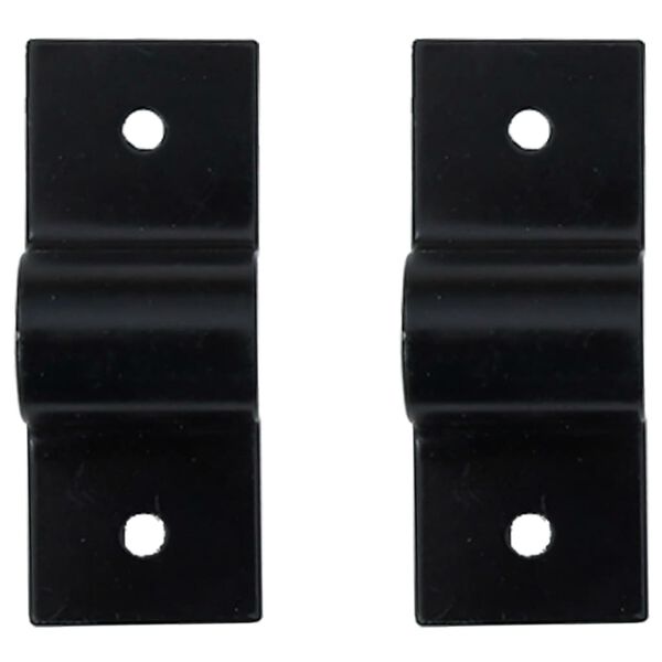 vidaXL &scaron;ļūtenes sienas stiprinājums, melns tērauds