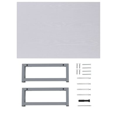 vidaXL vannasistabas mēbeles, baltas, 60x40x16,3 cm