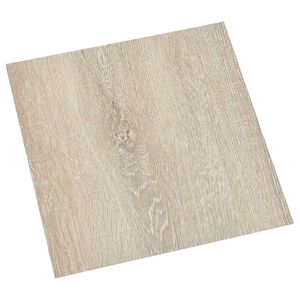vidaXL Pa&scaron;līmējo&scaron;ie Grīdas Dēļi Brūna un bē&scaron;a 30,5 x 30,5 cm 20 gab.