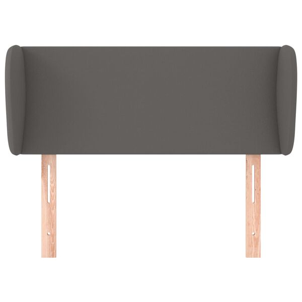 vidaXL galvgalis ar malām, 83x23x78/88 cm, pelēka mākslīgā āda