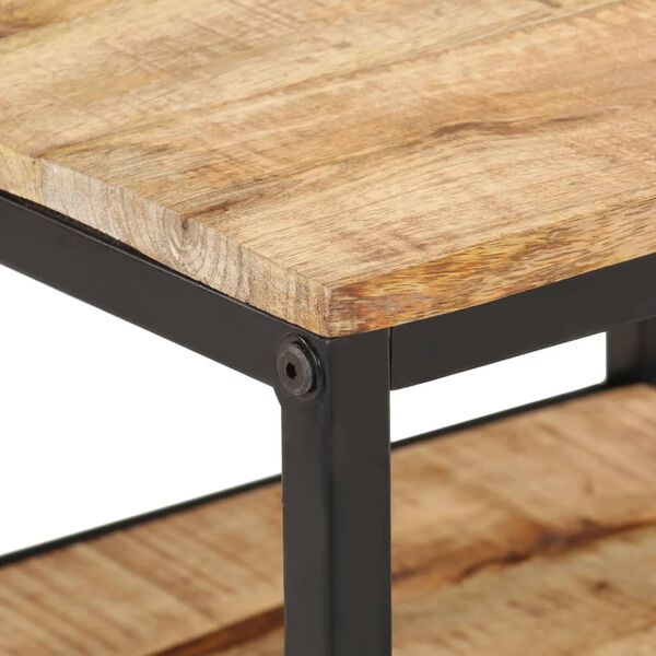 vidaXL kafijas galdiņ&scaron;, 55x55x45 cm, raupj&scaron; mango masīvkoks