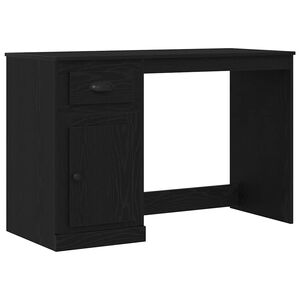 vidaXL Galds Melns ozolkoks 50 x 115 x 75 cm Inženierijas koks