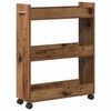 vidaXL Plakans ar riteni Vecs koks 60 x 22 x 79 cm