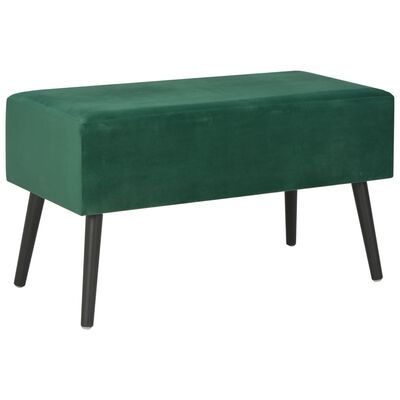 vidaXL kafijas galdiņš, 80x40x46 cm, zaļš samts