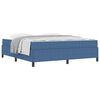 vidaXL Gultas rāmis ar matraci Zila 180 x 200 cm audums