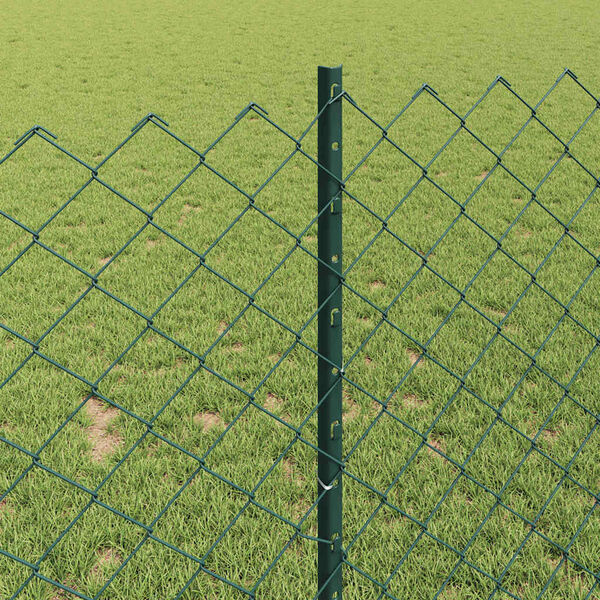 vidaXL Žogs ar stabu Zaļa 1 x 25 m Tērauds