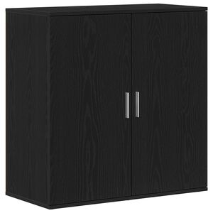 vidaXL Puse Melns ozolkoks 79 x 38 x 80 cm Inženierijas koks