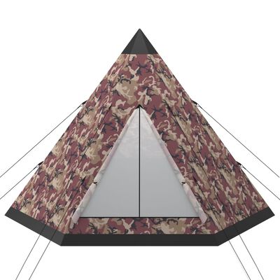 vidaXL četrvietīga telts, daudzkrāsaina