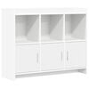 vidaXL Puse Balts 98,5 x 33 x 80 cm Inženierijas koks