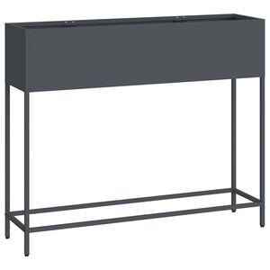 vidaXL Pacelts dārza stādītājs Antracīts 100 x 26 x 82 cm Tērauds
