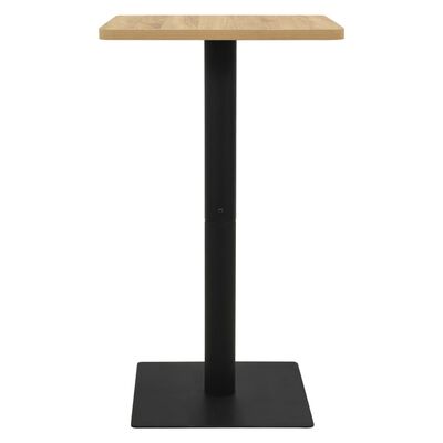 vidaXL bistro galds, 70x70x107 cm, ozolkoka krāsā