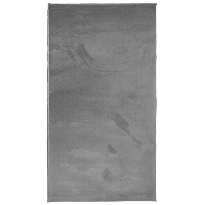 vidaXL paklājs OVIEDO, īsa spalva, antracītpelēks, 80x150 cm