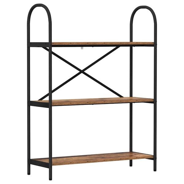 vidaXL Grāmatu plaukts Vecs koks 80 x 30 x 109 cm Inženierijas koks