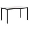 vidaXL Ēdamgalds Balts 150 x 90 x 75 cm Ciets priedes koks