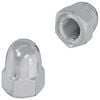 vidaXL Uzgrieznis 2 pcs Sudraba M6 x 10 mm Dzelzs