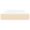 vidaXL kabatu atsperu matracis, krēmkrāsas, 120x190x20 cm, audums