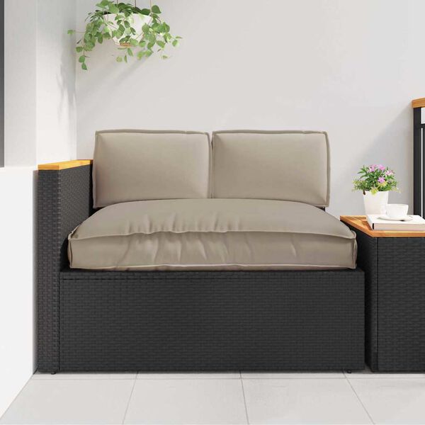 vidaXL Kastīšu spilvenu komplekts 3 pcs Pelēkbrūna 120 x 80 x 12 cm