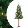 vidaXL Tievā Ziemassvētku Egle Zaļa 150 cm PVC un cietā priedes koks