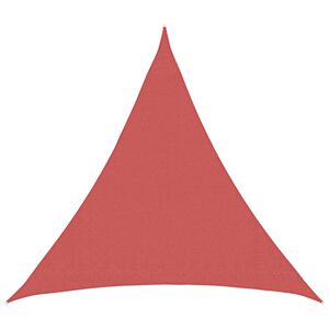 vidaXL Saulessargs 2 x 2 x 2 m HDPE Trīsstūrveida Sarkanbrūns