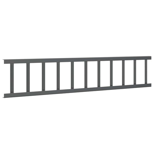 vidaXL Jumta sniega aizsargs Antracīts 600 x 2,5 x 20 cm Tērauds