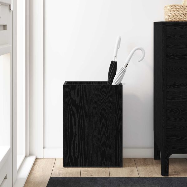 vidaXL Lietussarga statīvs Melns ozolkoks 40 x 20 x 55,5 cm