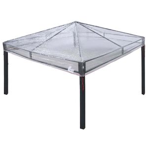 vidaXL Lapene seguma nomaiņa Caurspīdīgs 300 x 300 x 26 cm PVC