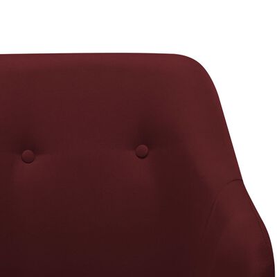 vidaXL šūpuļkrēsls, vīnsarkans audums