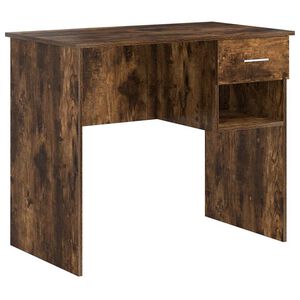 vidaXL Galds Dūmaka ozols 90 x 49 x 75 cm Inženierijas koks