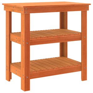 vidaXL Darbagalds ar plauktu 78,5 x 50 x 80 cm Priedes masīvkoks