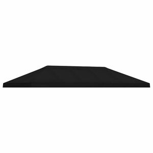 vidaXL Lapene nojumes segums 6 x 3 m Melns Poliesters 190
