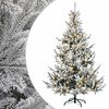 vidaXL Mākslīgā Saliekamā Ziemassvētku Egle 120 cm 150 LED Silti balts