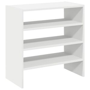 vidaXL apavu plaukti 2 gab Sakraujami balti 60x30x30,5 cm