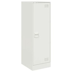 vidaXL kumode, balta, 34,5x39x107 cm, tērauds