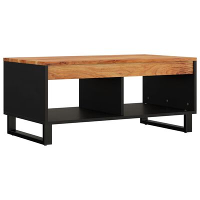 vidaXL kafijas galdiņš, 90x50x40 cm, akācijas masīvkoks