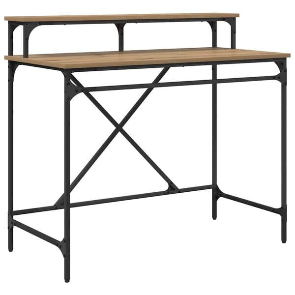 vidaXL Galds Artisānā ozols 100 x 50 x 90 cm Inženierijas koks