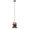 vidaXL griestu lampa, industriāls dizains, melna, 25 W, 19 cm, E27