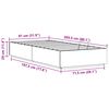 vidaXL Otomāna gultas rāmis Balts 80 x 200 cm Masīvs priedes koks