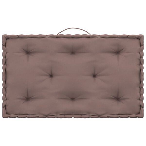 vidaXL pale&scaron;u dīvānu spilveni, 4 gab., pelēkbrūna kokvilna